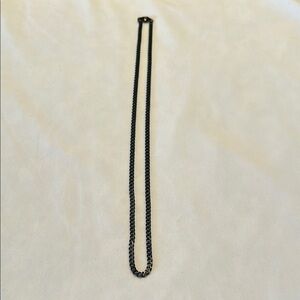 Black Cuban Link Chain 20”